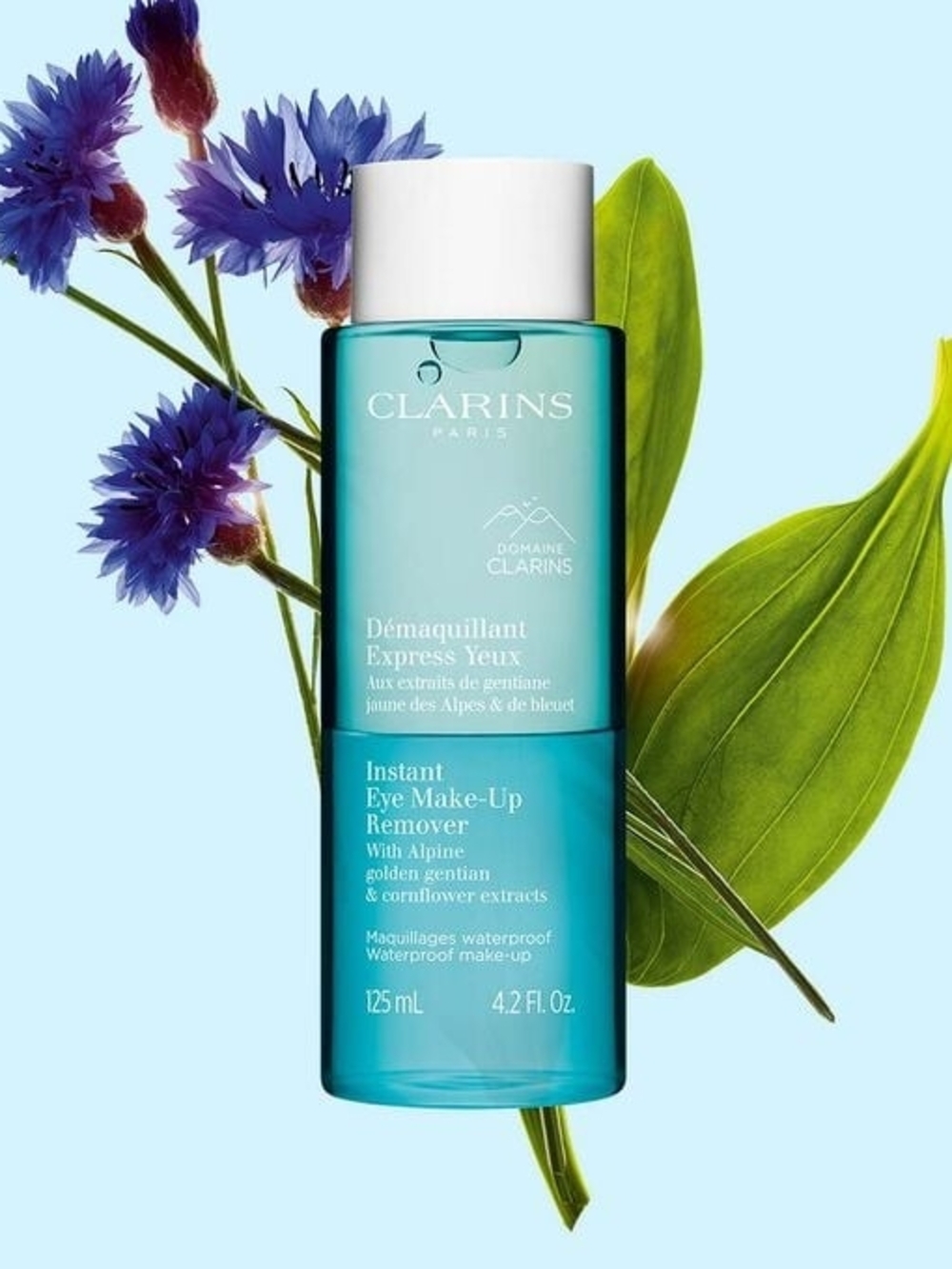 Clarins Instant Eye Make-Up Remover - Turquoise & White